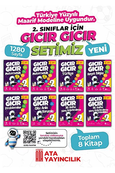 Ata Yayıncılık 2. Sınıf Gıcır Gıcır 8' Li Set
