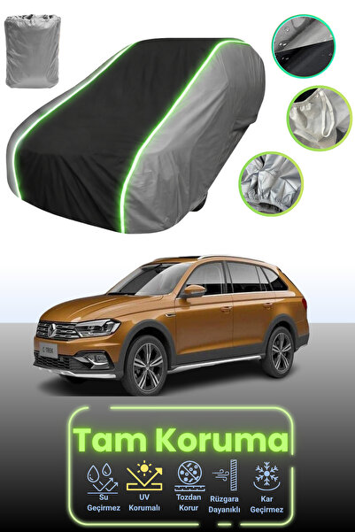 Dokaca Neo غطاء حماية للسيارة باللون الرمادي والأسود والرمادي النيون قماش مجد...