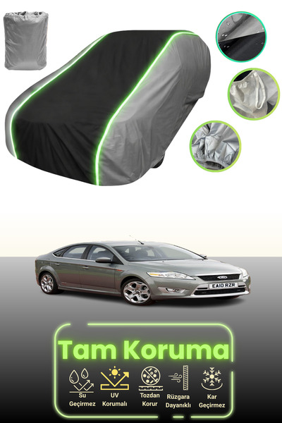 Dokaca Neo غطاء حماية للسيارة باللون الرمادي والأسود والرمادي النيون قماش مجد...