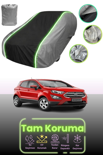 Dokaca Neo غطاء حماية للسيارة باللون الرمادي والأسود والرمادي النيون قماش مجد...