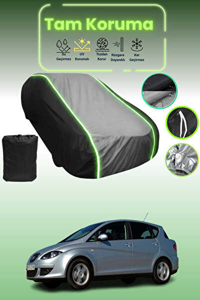 Dokaca Neo غطاء حماية متوافق مع سيارة توليدو قماش مجدّل مقعد باللون الأسود_ال...