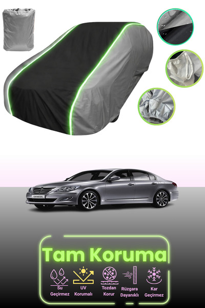Dokaca Neo Grey.Black.Grey Neon Corded Fabric Hyundai Genesis 2008 - 2014 Com...