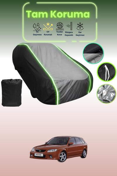 Dokaca Neo غطاء حماية متوافق مع سيارة مازدا 323 F 6 باللون الأسود_الرمادي_الأ...