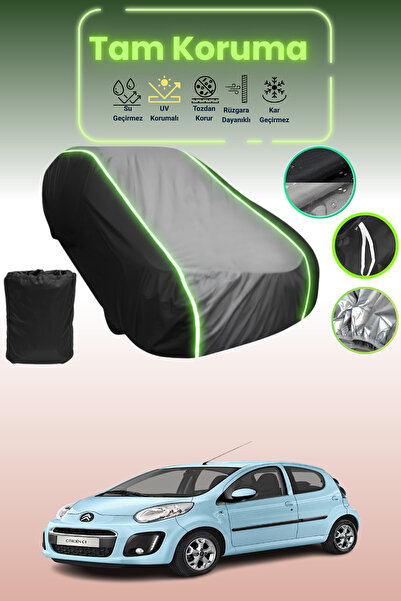 Dokaca Neo غطاء حماية متوافق مع سيارة سيتروين C1 ذات قماش مجدّل أبواب من 2012...