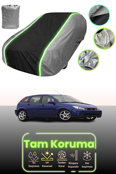 Dokaca Neo غطاء حماية للسيارة باللون الرمادي والأسود والرمادي النيون قماش مجد...