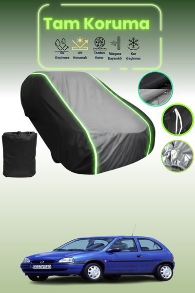 Dokaca Neo غطاء حماية متوافق مع سيارة أوبل كورسا قماش مجدّل ذات الثلاثة أبواب...