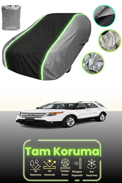 Dokaca Neo غطاء حماية للسيارة باللون الرمادي والأسود والرمادي النيون قماش مجد...