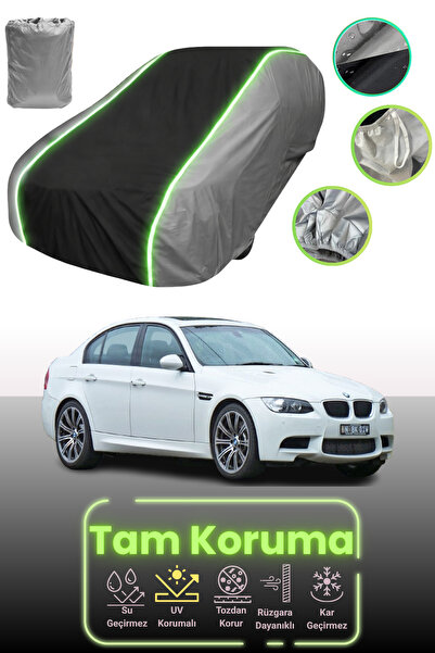 Dokaca Neo غطاء حماية للسيارة باللون الرمادي والأسود والرمادي النيون قماش مجد...