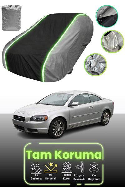 Dokaca Neo غطاء حماية للسيارة باللون الرمادي والأسود والرمادي النيون قماش مجد...