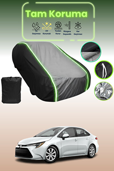 Dokaca Neo غطاء حماية متوافق مع سيارة تويوتا كورولا Xıı باللون الأسود_الرمادي...