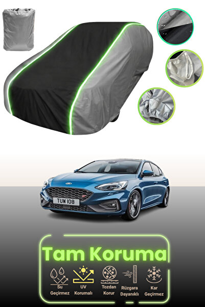 Dokaca Neo غطاء حماية للسيارة باللون الرمادي والأسود والرمادي النيون قماش مجد...