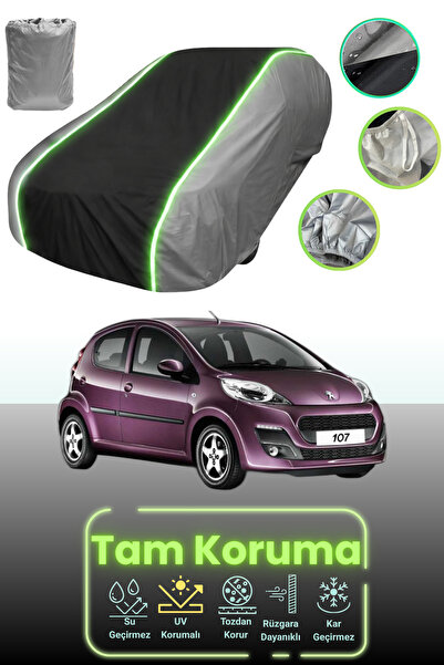 Dokaca Neo غطاء حماية للسيارة باللون الرمادي والأسود والرمادي النيون قماش مجد...