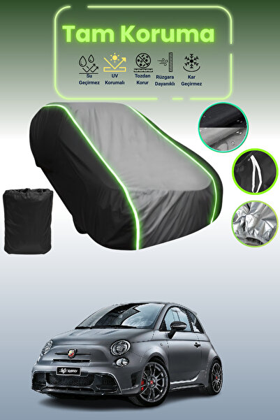 Dokaca Neo Black_Grey_Black Neon Corded Fabric Fiat 695 Abarth Biposto 2014 -...