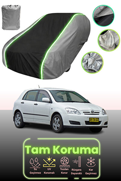 Dokaca Neo غطاء حماية للسيارة باللون الرمادي والأسود والرمادي النيون قماش مجد...