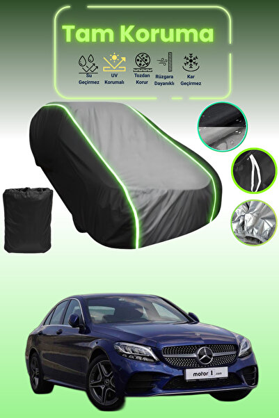 Dokaca Neo غطاء حماية متوافق مع سيارة مرسيدس سي سيريز (سي 200) طراز قماش مجدّ...