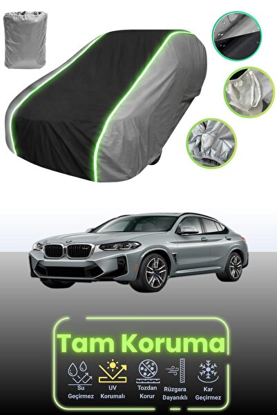 Dokaca Neo غطاء حماية للسيارة باللون الرمادي والأسود والرمادي النيون قماش مجد...