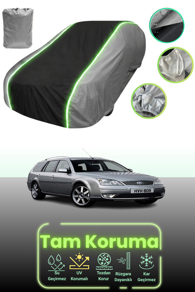 Dokaca Neo غطاء حماية للسيارة باللون الرمادي والأسود والرمادي النيون قماش مجد...