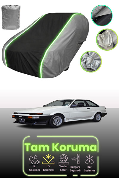 Dokaca Neo غطاء حماية للسيارة باللون الرمادي والأسود والرمادي النيون قماش مجد...