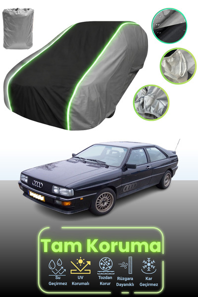 Dokaca Neo غطاء حماية للسيارة باللون الرمادي والأسود والرمادي النيون قماش مجد...