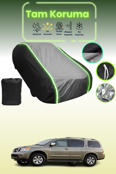 Dokaca Neo غطاء حماية متوافق مع سيارة نيسان أرمادا 2008 - 2016 باللون الأسود_...