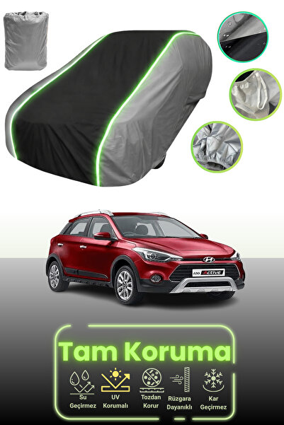 Dokaca Neo غطاء حماية للسيارة باللون الرمادي والأسود والرمادي النيون قماش مجد...