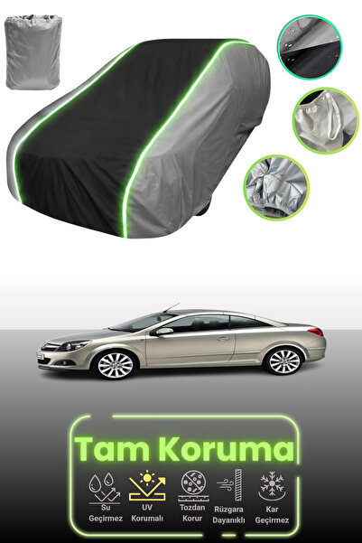 Dokaca Neo غطاء حماية للسيارة باللون الرمادي والأسود والرمادي النيون قماش مجد...