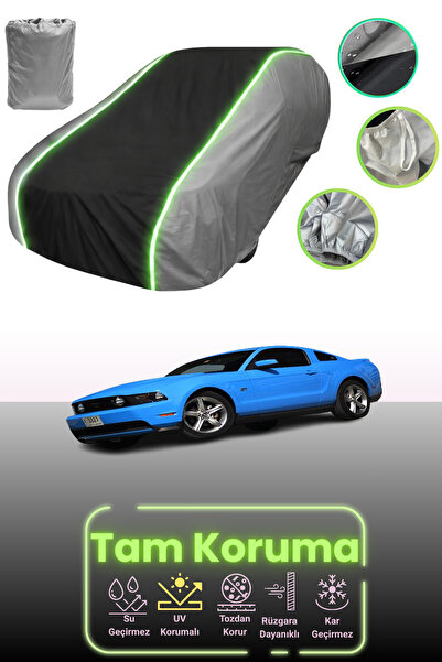 Dokaca Neo غطاء حماية للسيارة باللون الرمادي والأسود والرمادي النيون قماش مجد...