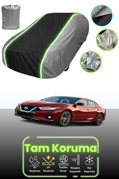 Dokaca Neo غطاء حماية للسيارة باللون الرمادي والأسود والرمادي النيون قماش مجد...