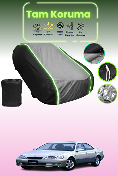 Dokaca Neo غطاء حماية متوافق مع سيارة تويوتا ويندوم قماش مجدّل باللون الأسود_الرمادي_الأسود النيون