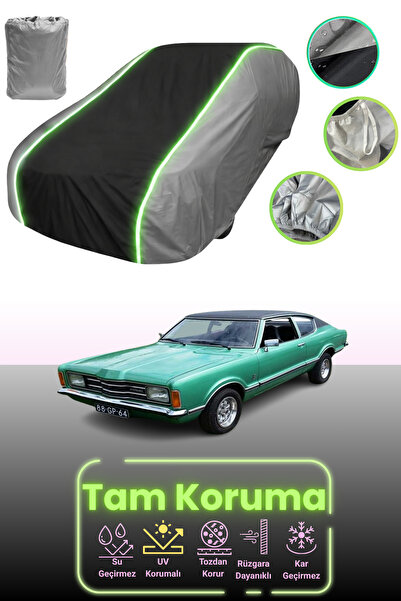 Dokaca Neo غطاء حماية للسيارة باللون الرمادي والأسود والرمادي النيون قماش مجد...