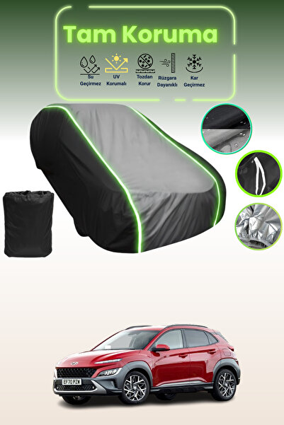 Dokaca Neo غطاء حماية متوافق مع سيارة هيونداي كونا 2017 - 2021 باللون الأسود_...