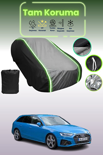 Dokaca Neo غطاء حماية متوافق مع سيارة أودي S4 أفانت 2016 - 2019 باللون الأسود_الرمادي_الأسود النيون