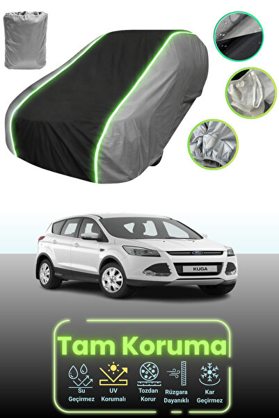 Dokaca Neo غطاء حماية للسيارة باللون الرمادي والأسود والرمادي النيون قماش مجد...