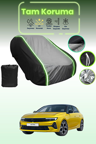 Dokaca Neo غطاء حماية متوافق مع سيارة أوبل أسترا L باللون الأسود_الرمادي_الأس...