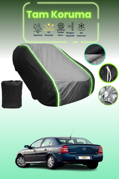 Dokaca Neo غطاء حماية متوافق مع سيارة شيفروليه أسترا قماش مجدّل باللون الأسود...