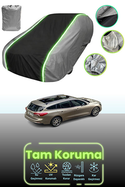 Dokaca Neo غطاء حماية للسيارة باللون الرمادي والأسود والرمادي النيون قماش مجد...