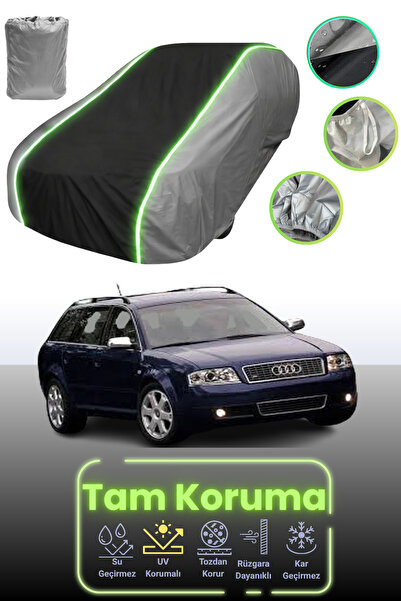 Dokaca Neo غطاء حماية للسيارة باللون الرمادي والأسود والرمادي النيون قماش مجد...