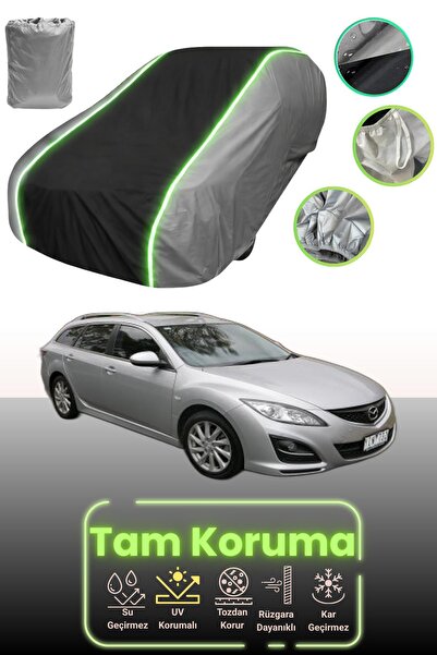 Dokaca Neo غطاء حماية للسيارة باللون الرمادي والأسود والرمادي النيون قماش مجد...