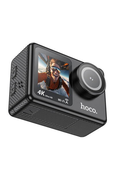 Hoco Camera Video DV101 Action/Sport, ecran Dual LCD UHD 4K, 30FPS, HDMI, Negru