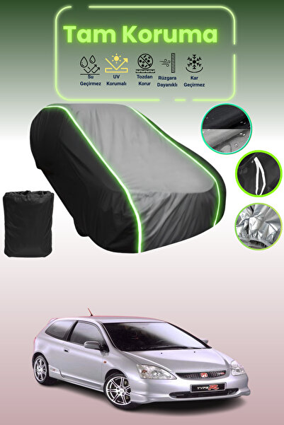 Dokaca Neo غطاء حماية متوافق مع سيارة هوندا سيفيك تايب-آر قماش مجدّل من 2001 ...