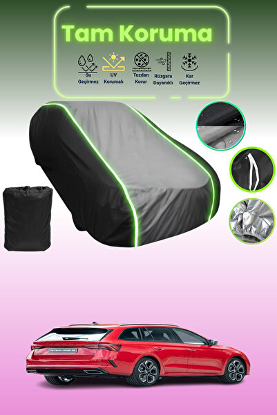 Dokaca Neo غطاء حماية متوافق مع سيارة سكودا أوكتافيا كومبي آر إس قماش مجدّل م...