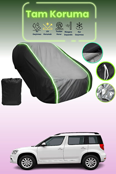 Dokaca Neo غطاء حماية متوافق مع سيارة سكودا يتي قماش مجدّل 2009 - 2013 باللون...