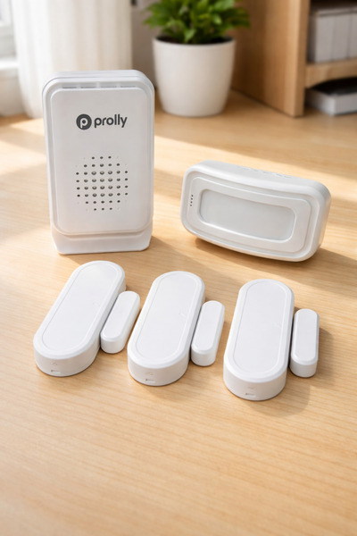 Prolly Kablosuz Hareket ve Pencere Sensörlü Alarm Set