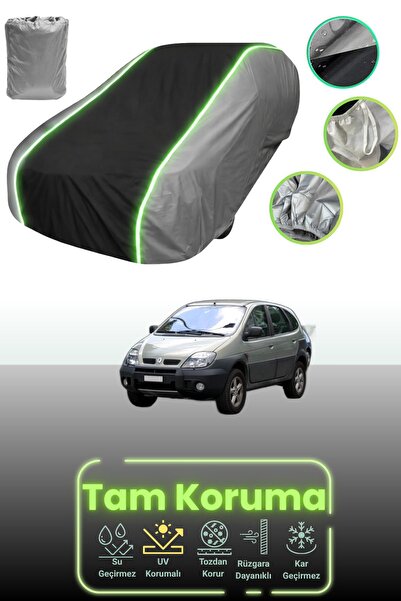 Dokaca Neo غطاء حماية للسيارة باللون الرمادي والأسود والرمادي النيون قماش مجد...