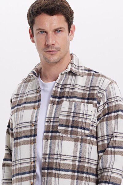 Tudors Men's Regular Fit Comfortable Cut Winter Plaid Lumberjack Shirt