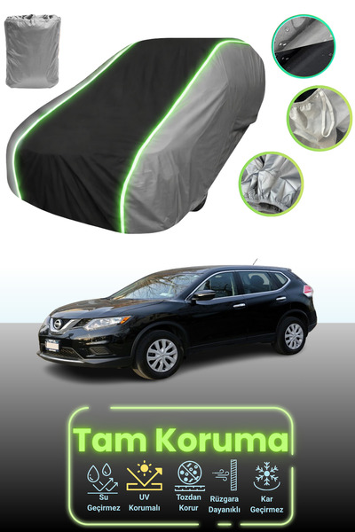 Dokaca Neo غطاء حماية للسيارة باللون الرمادي والأسود والرمادي النيون قماش مجد...