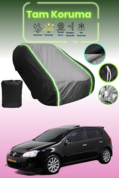 Dokaca Neo غطاء حماية متوافق مع سيارة فولكس فاجن جولف 5 باللون الأسود_الرمادي...
