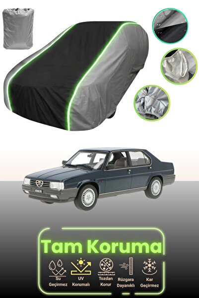 Dokaca Neo غطاء حماية للسيارة باللون الرمادي والأسود والرمادي النيون قماش مجد...