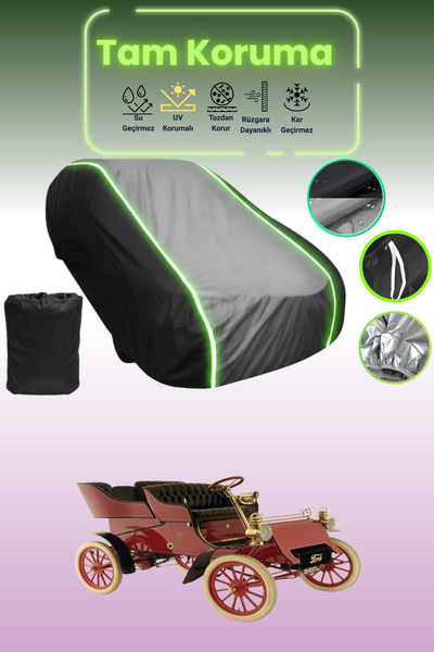 Dokaca Neo غطاء حماية متوافق مع سيارة فورد موديل A 1903 - 1905 باللون الأسود_...