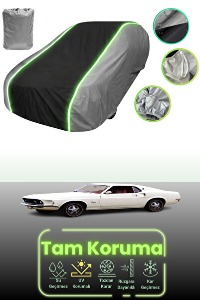 Dokaca Neo غطاء حماية للسيارة باللون الرمادي والأسود والرمادي النيون قماش مجد...